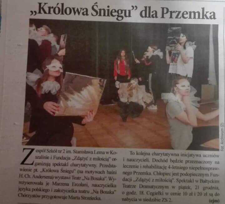 „KRÓLOWA ŚNIEGU” DLA PRZEMKA