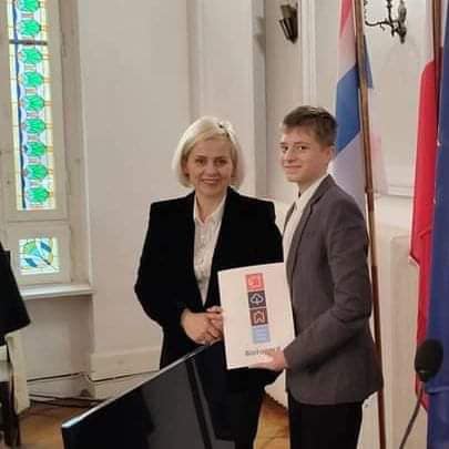Franciszek Dudek na stanowisku Przewodniczącego Młodzieżowej Rady Miasta Białogard